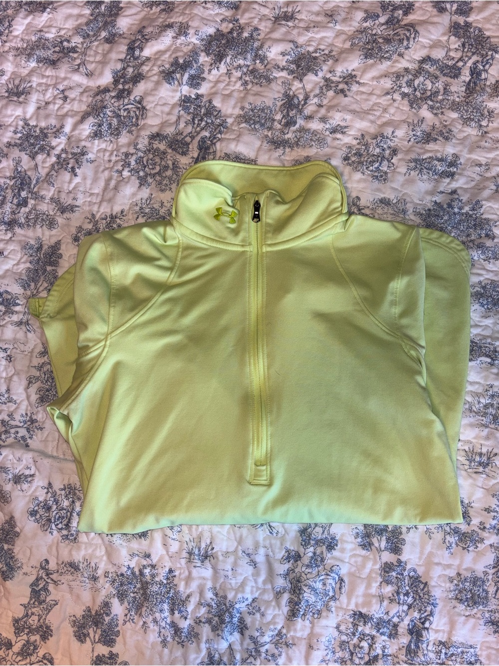 Under Armour Neon Lime 1/4 Zip Athletic Pullover